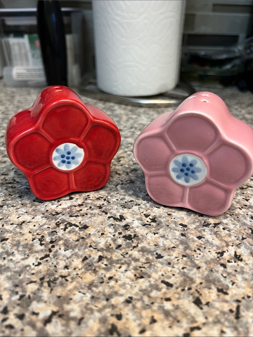 Poppy-Ceramic Salt and Pepper Shakers